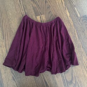 Brandy Melville Deep Purple Skater Skirt